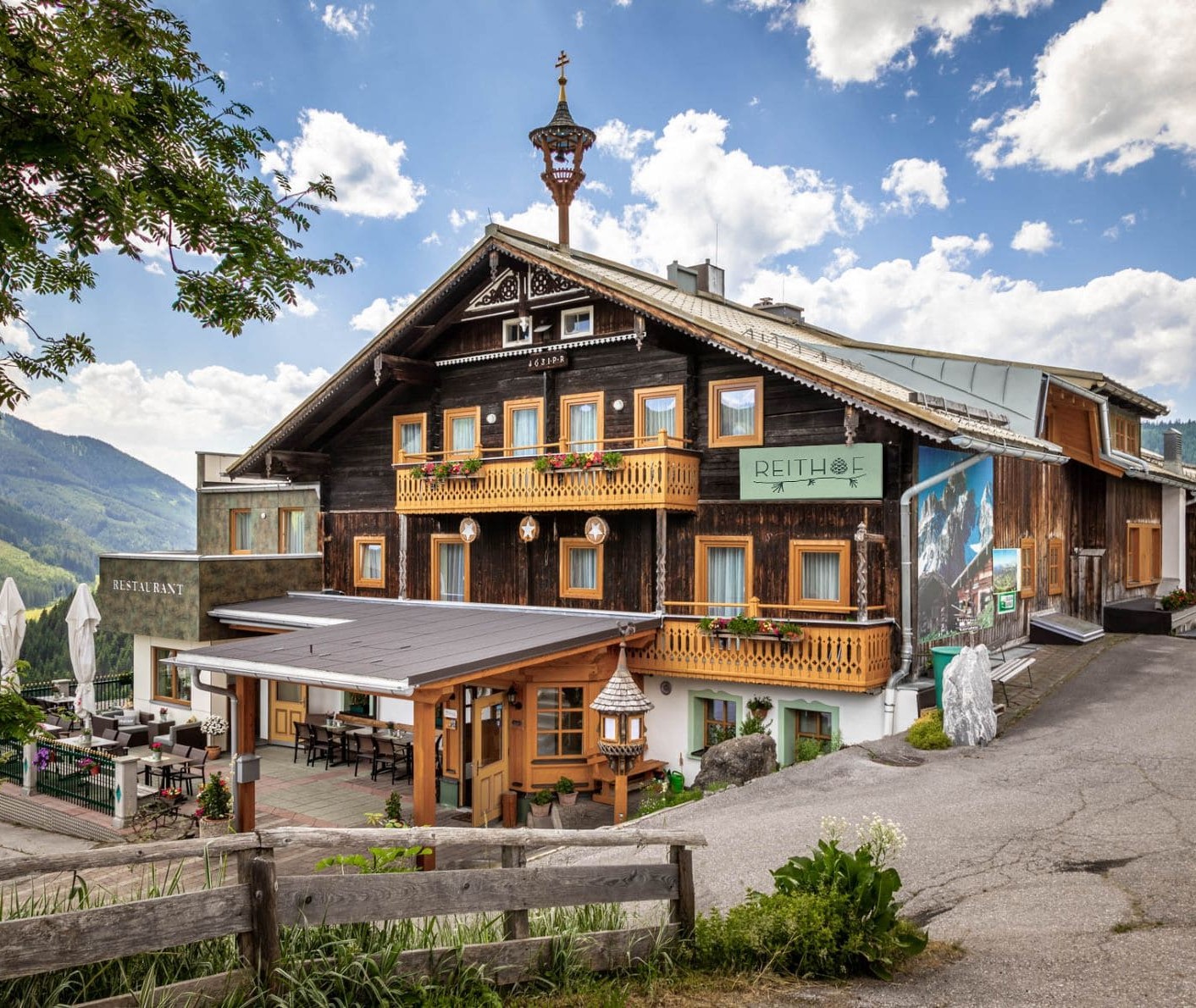 Blick auf den Reithof