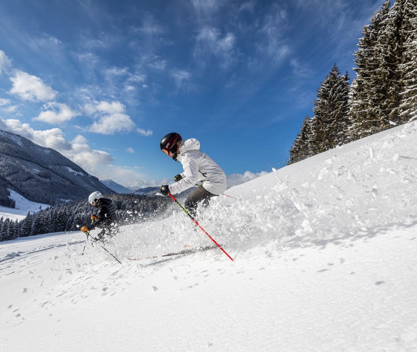 Skifahren im tiefverschneiten Filzmoos © Christian Fischbacher/TVB Filzmoos