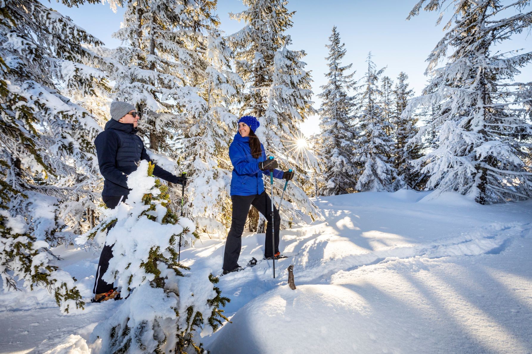 Schneeschuhwanderung im Winterurlaub © Christian Fischbacher/TVB Filzmoos